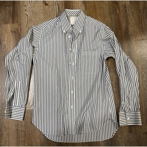Billy Reid Shirt Men's Small Adult Blue Casual Button Down Striped Preppy Dress